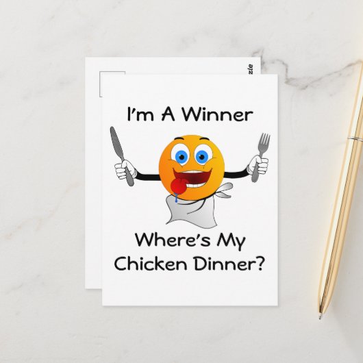 Where's My Chicken Dinner ポストカード (正面/裏面インサイチュ)