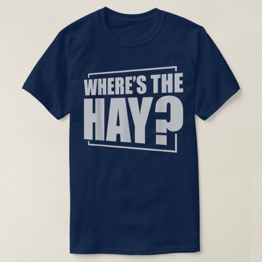 Wheres The Hay Guinea Pig Guinea Lover  Tシャツ (デザイン正面)