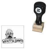 Where's The Humanity cartoon ラバースタンプ (押印)