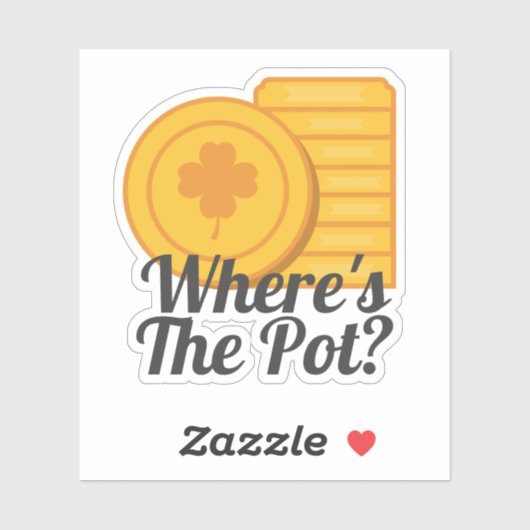 Where's The Pot? St Patrick's Day Gold Coins シール (シート)