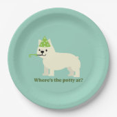 Where's the potty at? ペーパープレート (正面)