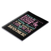 Wherever This Barrel Racer May Roam Barrel Racing ノートブック (左側)