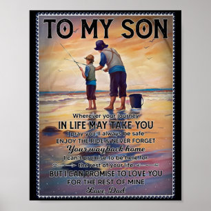 Wherever Your Journey In Life-Fishing Dad To Son ポスター