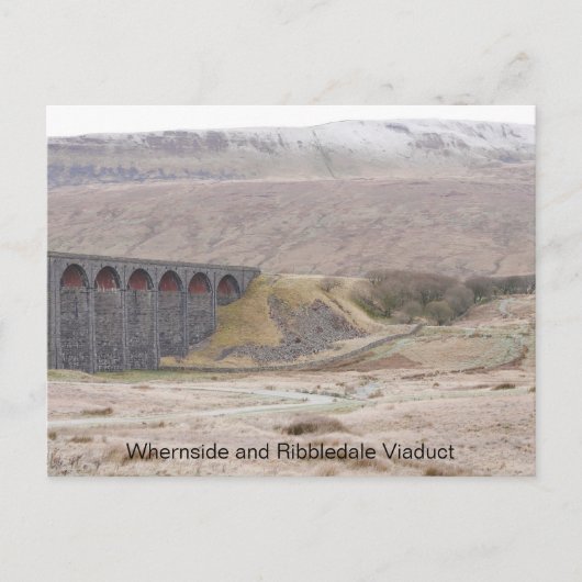 WhernsideおよびRibblehead Viaductポストカード ポストカード (正面)