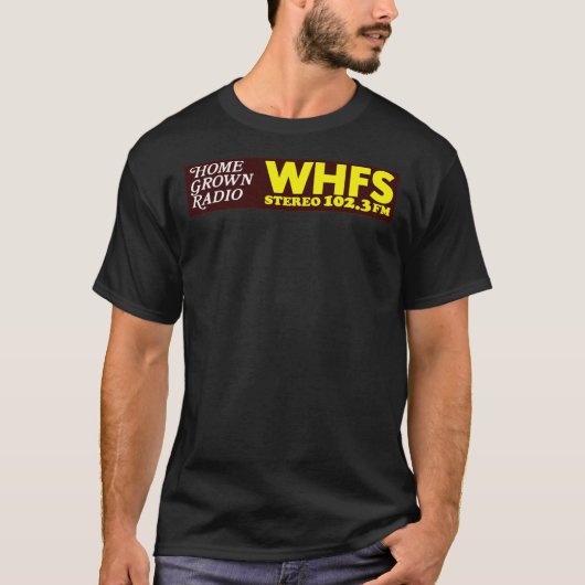WHFS 102.3FM代替ラジオステーションBumper Stic Tシャツ (正面)