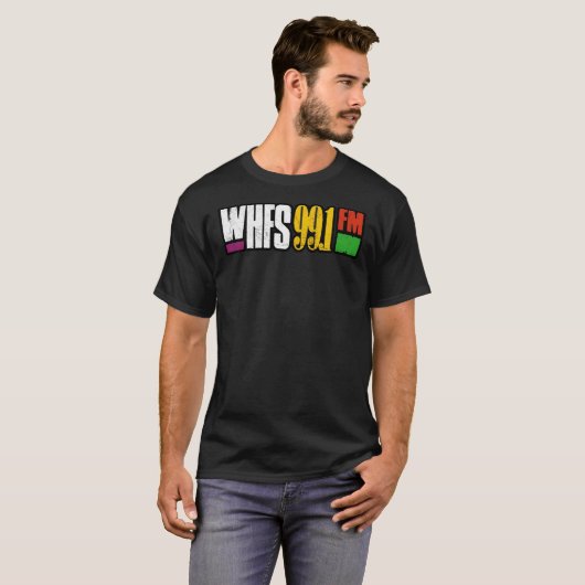 WHFS 99.1 FMラジオシャツエッセンシャルTシャツ Tシャツ (正面フル)