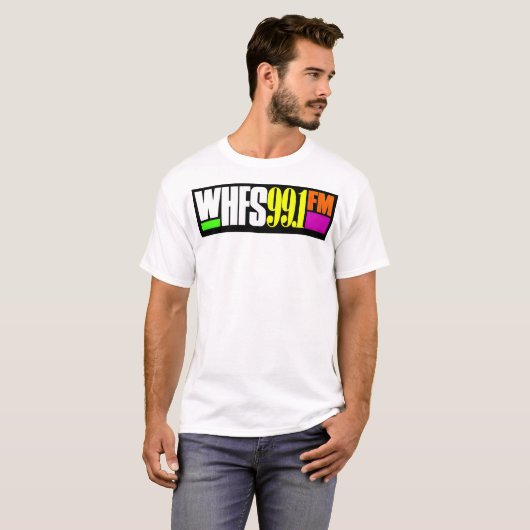 Whfs 99.1 fmラジオ局 tシャツ (正面フル)