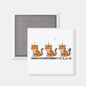 Which Is Different? Cute Tiger Animal World Game マグネット (正面/裏面)