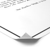 Which Side of The Fence (Black and White)- Poster  ポスター (角)