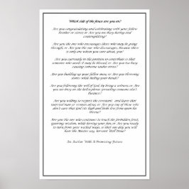 Which Side of The Fence (Black and White)- Poster  ポスター