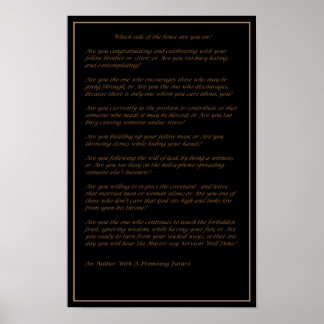 Which Side of The Fence - Poster ポスター