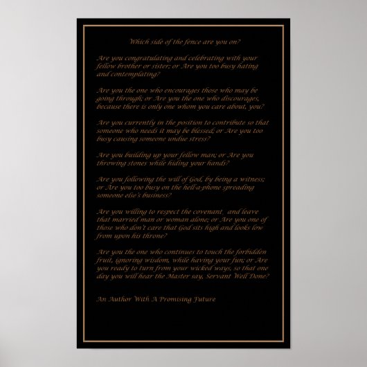 Which Side of The Fence - Poster ポスター (正面)