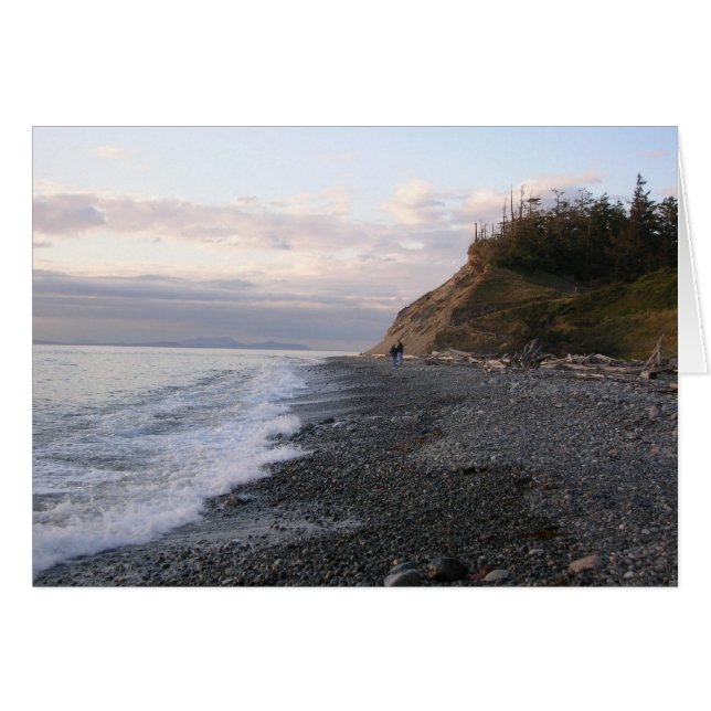 Whidbeyの島の日没 (正面横)