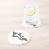 Whidbey Island Island County Map Design コースター (側面)