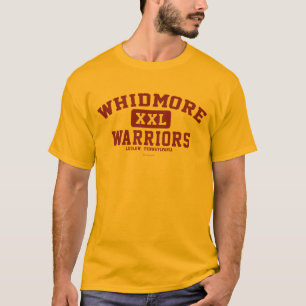 Whidmoreの戦士の人の金ゴールド及びあずき色のティー Tシャツ