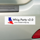 whigowl2のホイッグ党v2.0、www.modernwhig.org バンパーステッカー (車上)