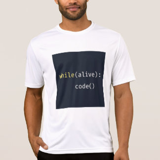 While Alive Code – Programmer T-Shirt Tシャツ