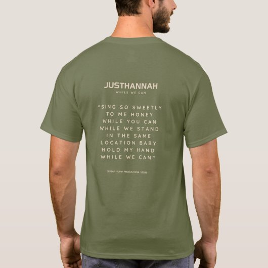 While We Can Square  Tシャツ (裏面)