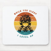 While You Sleep I Level Up Mousepad マウスパッド (正面)