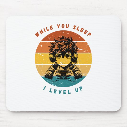 While You Sleep I Level Up Mousepad マウスパッド (正面)