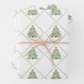 Whimiscal Christmas Tree Wrapping Paper ラッピングペーパーシート (インサイチュ)