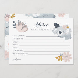 Whimiscal Koala花のアドバイスは親のために シーズンカード