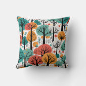 Whimiscal Tree Throw Pillow クッション (裏面)