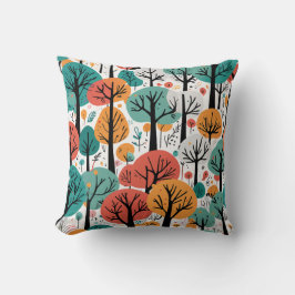 Whimiscal Tree Throw Pillow クッション
