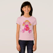 Whimscalの縫いぐるみ人形の女の子はあなたの一流のTシャツを加えます Tシャツ (正面フル)