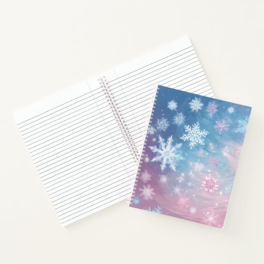 Whimscal Snowflake Journal、Winter Notebook ノートブック (内部)