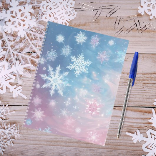 Whimscal Snowflake Journal、Winter Notebook ノートブック