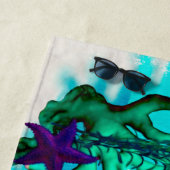 Whimsey水族館の漫画の魚 ビーチタオル (インサイチュ)