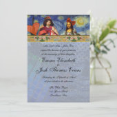  whimsicalなウェディング招待状 カラフル ユニーク 招待状 (スタンド正面)