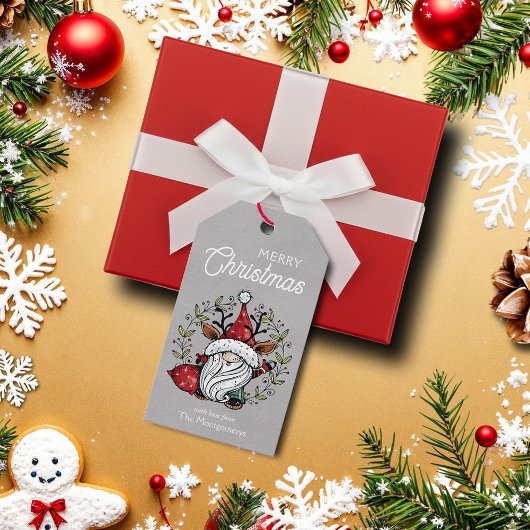  whimsicalなクリスマスノームのギフトタグ ギフトタグ