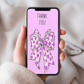  whimsicalなコケティーボウ ハート 紫 どんなシーンにも カード