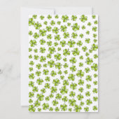  whimsicalなシャムロックのセントパトリックデーパーティー 招待状 (裏面)