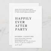 whimsicalなスクリプトの結婚式 - ファンシーすぎず、ただ愛を 招待状 (正面/裏面)