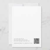  whimsicalなスクリプト写真エロープメント発表 招待状 (裏面)