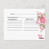  whimsicalなストリングライト ブラック  ブライズシャワー ポストカード (裏面)