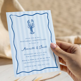  whimsicalなドゥードルカニの焼きリハーサルディナー 招待状