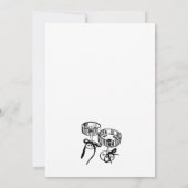  whimsicalなブランチ＆バブルリーのブライダルシャワー 招待状 (裏面)