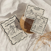 Whimsicalなロケットの出欠返信カード 出欠カード