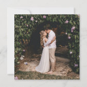  whimsicalなワイルドフラワーのウェディングスクエア・セーブ・ザ・デート セーブザデート (裏面)