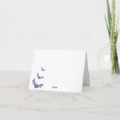 whimsicalな不気味なハロウィーンスター ベイビーシャワー サンキューカード (裏面)