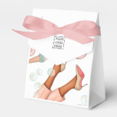  whimsicalな企業向けのフードケータリングのラデューファボックス フェイバーボックス (正面サイド)