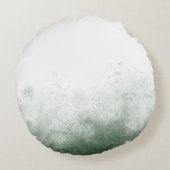  whimsicalな動物が住む森のカスタマイズ可能なデザイン ラウンドクッション (裏面)