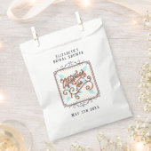  whimsicalな午後のティーパーティーのギフトバッグ フェイバーバッグ (クリップ留めされた状態)