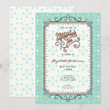  whimsicalな午後の紅茶パーティー招待状