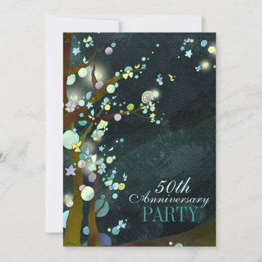  whimsicalな夜 50周年パーティー 招待状 (正面)