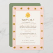  whimsicalな天体フォークの詳細 招待状 (正面/裏面)